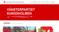 Desktop Screenshot of kungsholmen.vansterpartiet.se