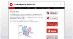 Desktop Screenshot of bohuslan.vansterpartiet.se