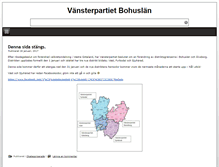Tablet Screenshot of bohuslan.vansterpartiet.se