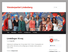 Tablet Screenshot of lindesberg.vansterpartiet.se