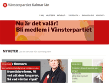 Tablet Screenshot of kalmarlan.vansterpartiet.se