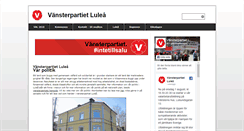 Desktop Screenshot of lulea.vansterpartiet.se