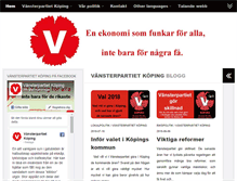 Tablet Screenshot of koping.vansterpartiet.se