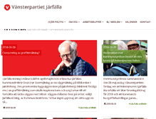 Tablet Screenshot of jarfalla.vansterpartiet.se