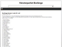 Tablet Screenshot of borlange.vansterpartiet.se
