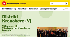 Desktop Screenshot of kronoberg.vansterpartiet.se